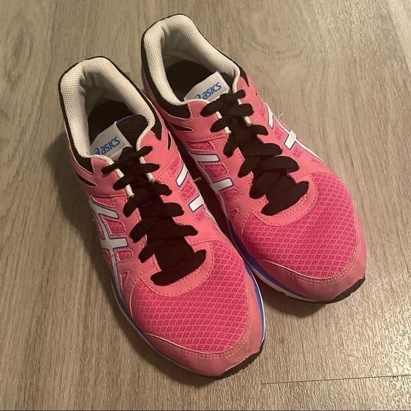 ASICS T3A5Q, women's pink lace up running athletic sneakers size 8.5 - Picture 1 of 9